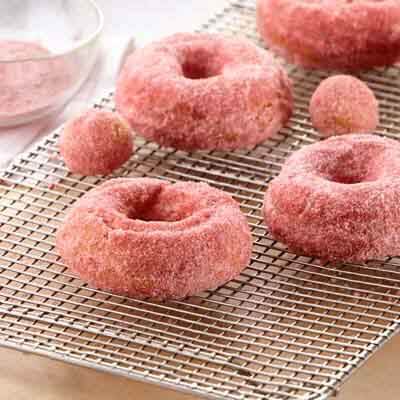 Strawberry Sugared Donuts Image 