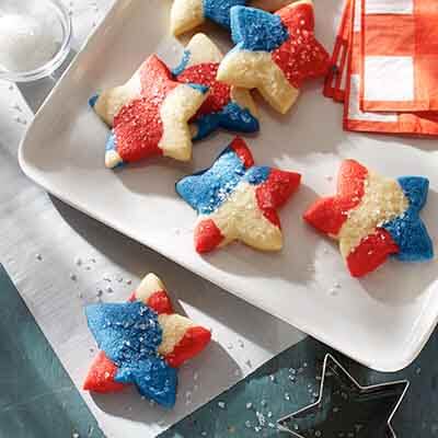Red White Blue Tie Dyed Cookies Recipe Land O Lakes