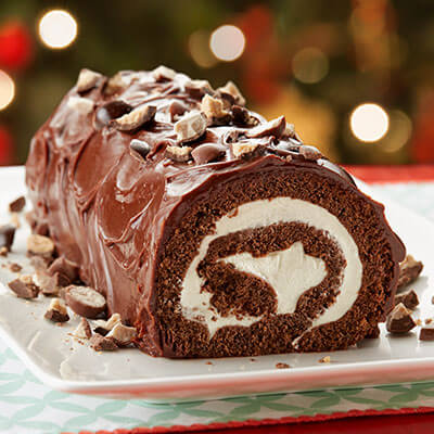 Chocolate Malted Milk Cake Roll