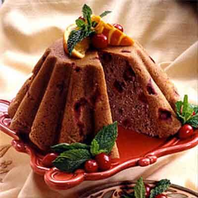 Steamed Cranberry Pudding Image 
