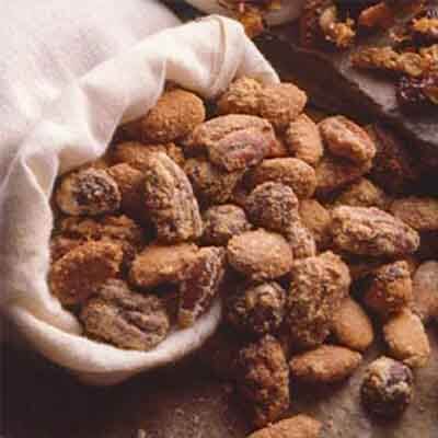 orange cinnamon spiced nuts