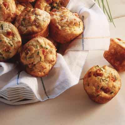 Pepperoni 'n Chive Mini Muffins Image 