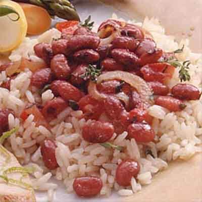 Spicy Red Beans Over Rice Image 