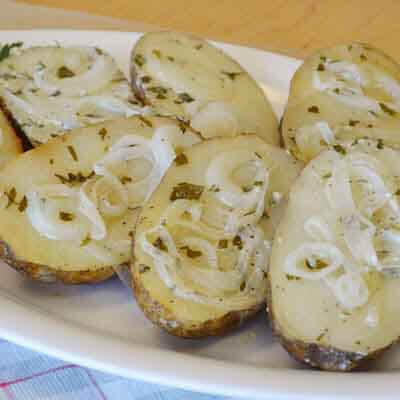 Blue Cheese Grilled Potatoes Image