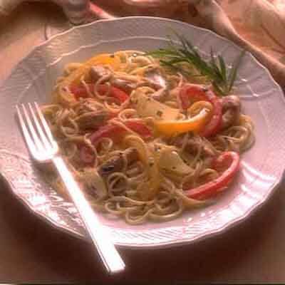 Chicken & Peppers With Pasta image