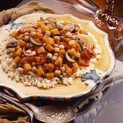 Vegetable Garbanzo Stew with Couscous