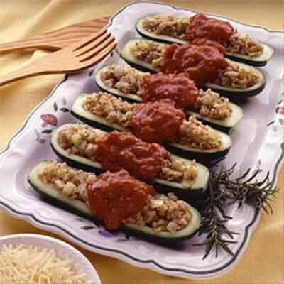 Kasha Stuffed Zucchini Image 