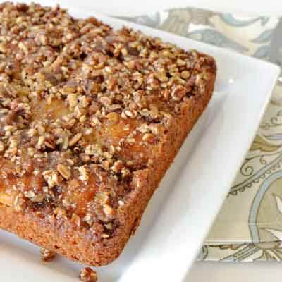 Apricot Pecan Upside Down Cake Recipe