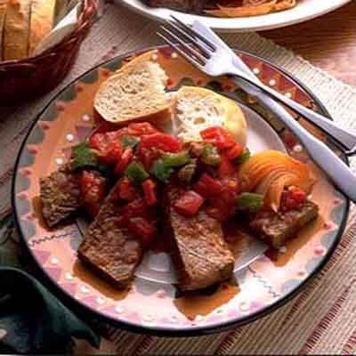 Beef Roast With Tomatoes, Onions & Peppers Image 