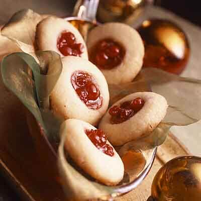 Cranberry Almond Shortbread Thumbprints Image 