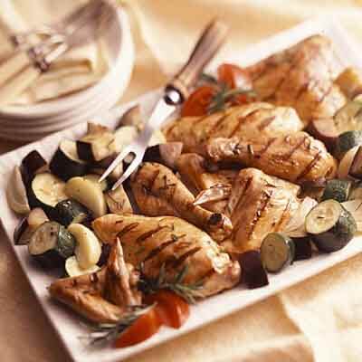 Rosemary Grilled Chicken & Vegetables Image 