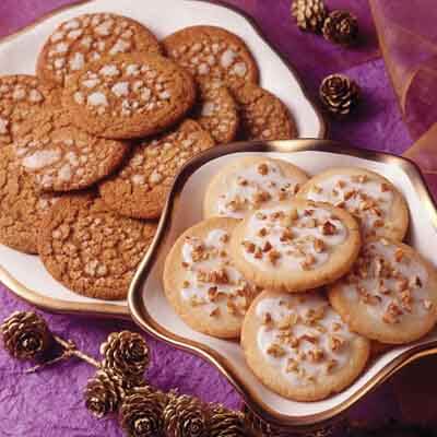 Rum Glazed Shortbread Cookies Recipe