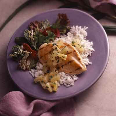 Glazed Chicken With Pineapple Salsa Image