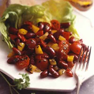 Sweet Pepper Balsamic Bean Salad Image 