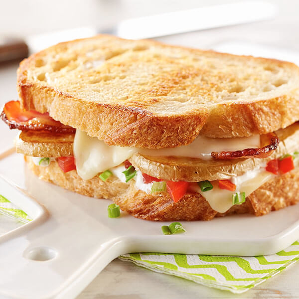 Loaded Baked Potato Grilled Cheese