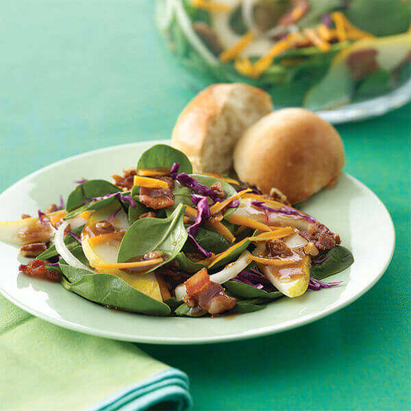 Autumn Salad With Maple Balsamic Dressing Recipe Land O Lakes