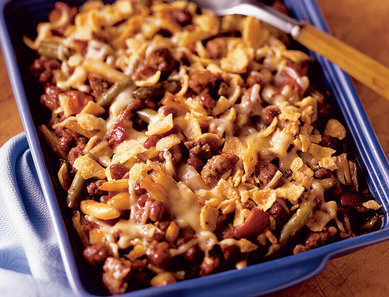 Barbecue Beef & Bean Casserole Recipe | Land O'Lakes