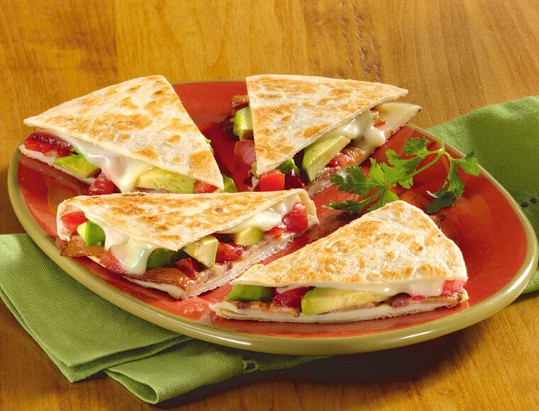 Bacon Tomato Avocado Quesadillas Recipe Land O Lakes