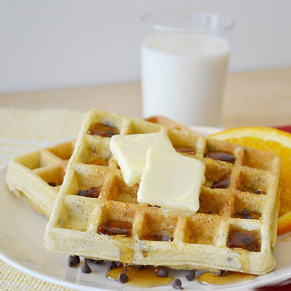 Best Ever Chocolate Chip Waffles Image 