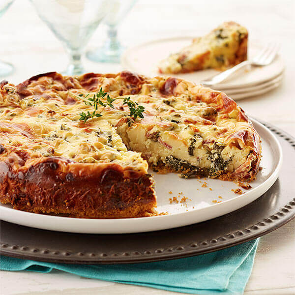 Bacon & Kale Savory Cheesecake Image 