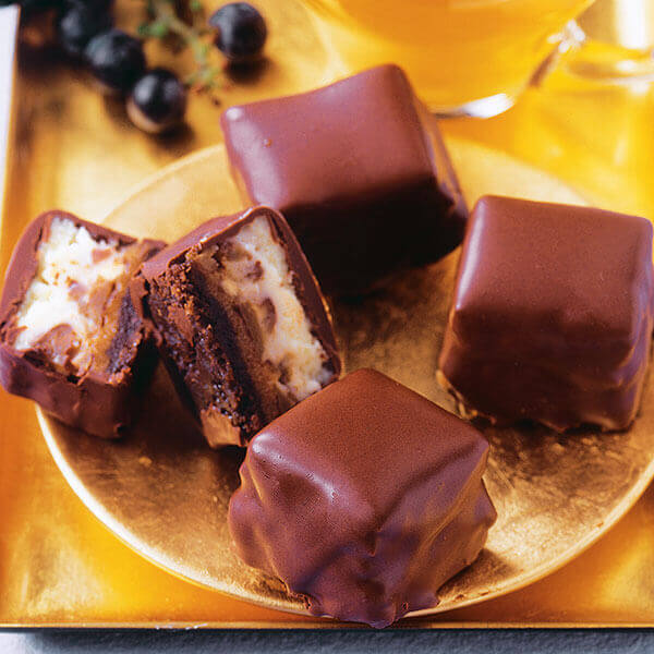 Chocolate Caramel Cheesecake Bites Image 