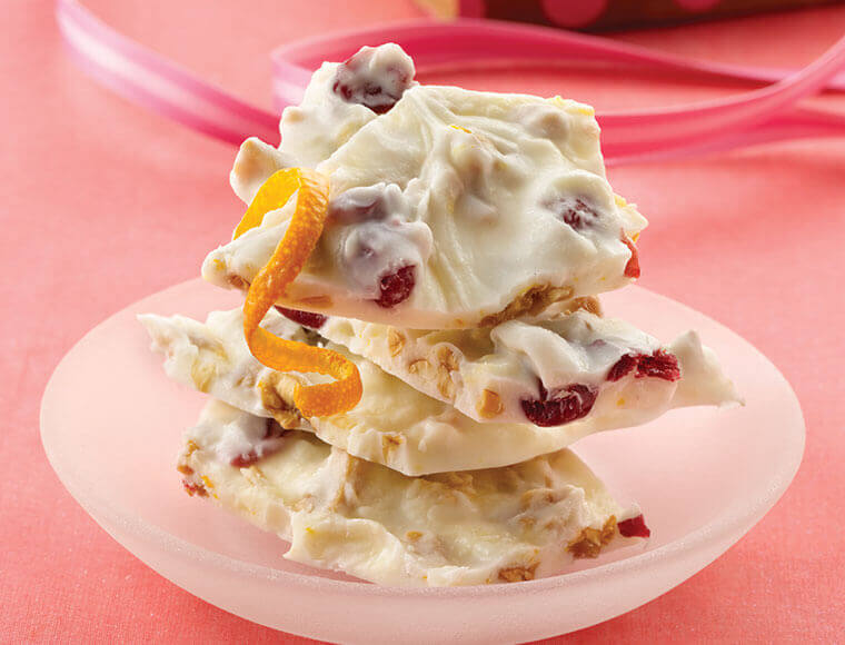 Candied Almond Cranberry Bark Recipe Land O Lakes