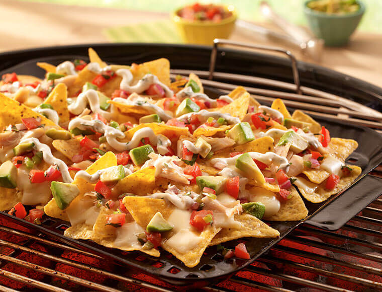 Chicken Nachos On The Grill Recipe Land O Lakes