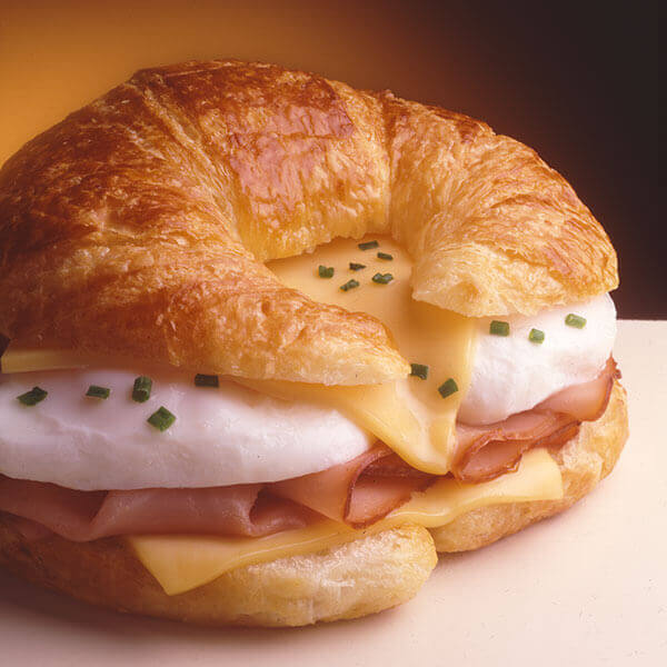 Egg & Ham Topped Croissant Recipe Land O’Lakes