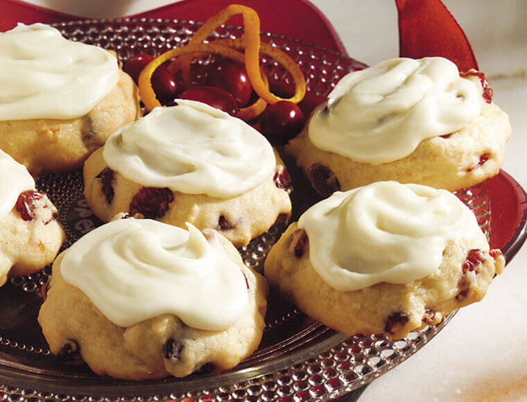 Frosted Cranberry Orange Drops Recipe Land O Lakes