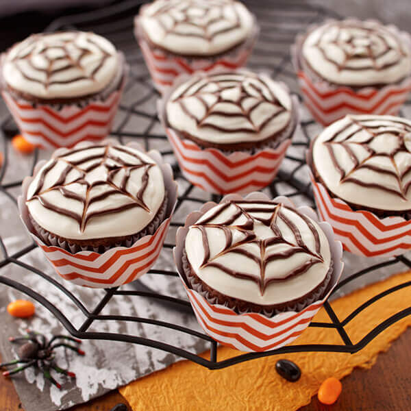 Halloween Spider Web Cupcakes Image