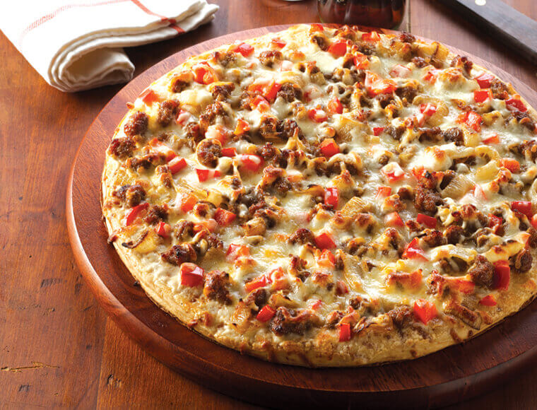 Hamburger Caramelized Onion Pizza Recipe Land O Lakes