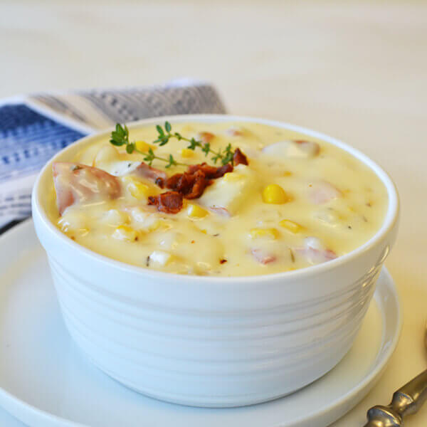 Savory Bacon Potato Chowder Recipe Land O Lakes Oh, and have i mentioned the cheesy part yet? savory bacon potato chowder