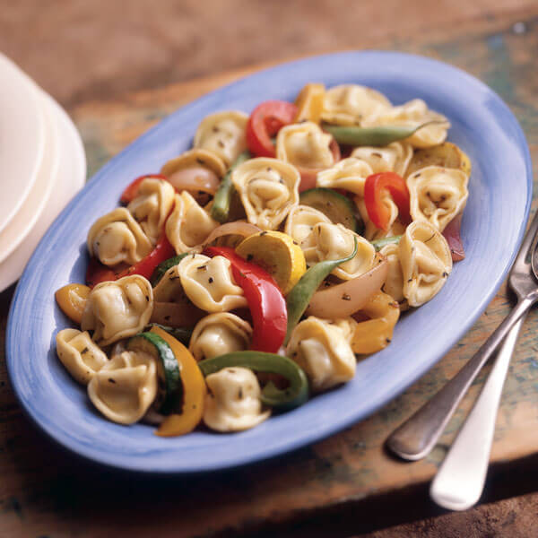 Roasted Vegetables With Tortellini recipe