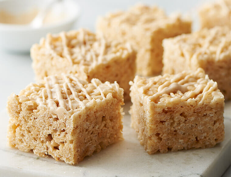 Browned Butter Vanilla Bean Crispy Rice Treats Recipe Land O