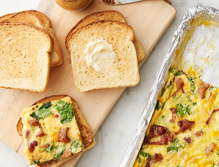 Sheet Pan Egg Sandwich Recipe Land O Lakes