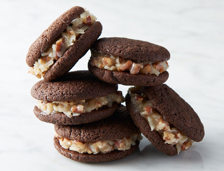 German Chocolate Sandwich Cookies Recipe Land O’Lakes