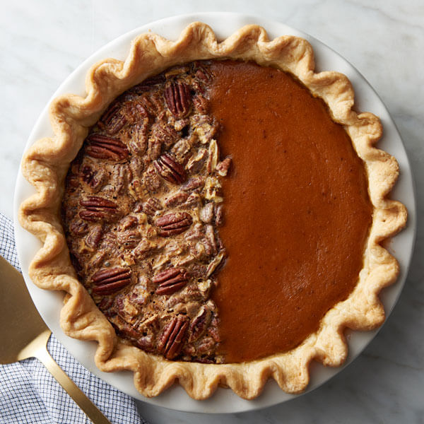 Pumpkin and Pecan Pie Image