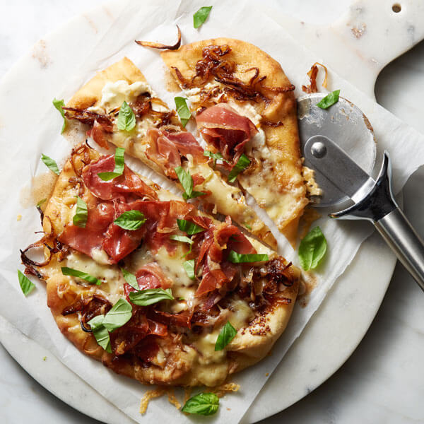 Caramelized Onion and Browned Butter Ricotta Pizza recipe