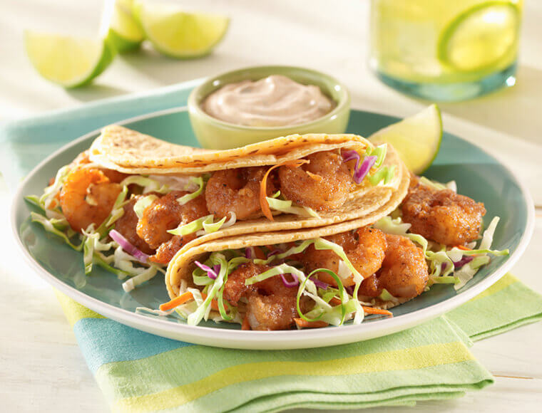 Sweet & Spicy Baked Shrimp Tacos Recipe Land O’Lakes
