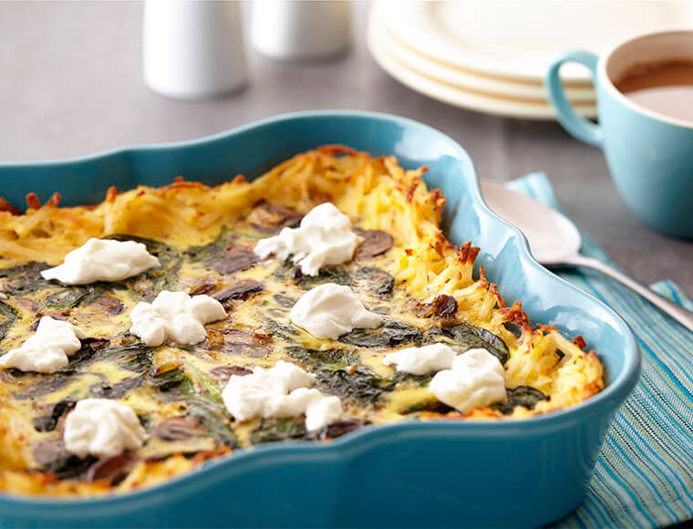 Florentine Hash Brown Egg Bake Recipe Land O’Lakes