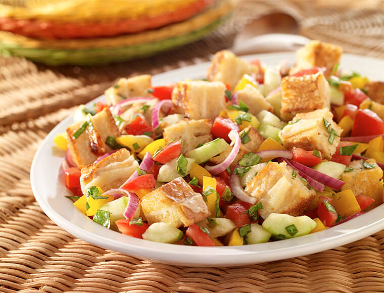 Grilled Cheese Panzanella Recipe Land O Lakes
