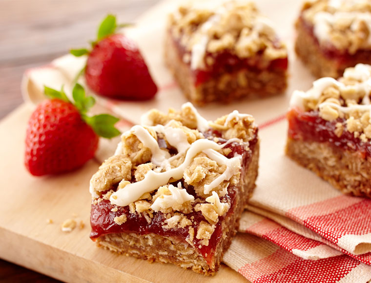 Strawberry Rhubarb Dessert Bars Recipe Land O Lakes