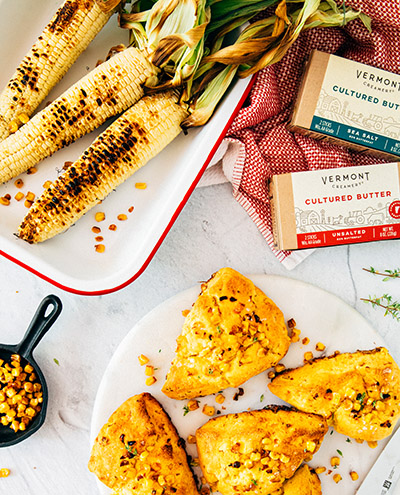 Buttered Corn Scones Recipe Vermont Creamery