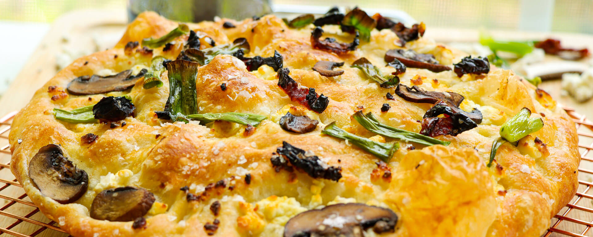 Goat Cheese Skillet Focaccia Recipe Vermont Creamery