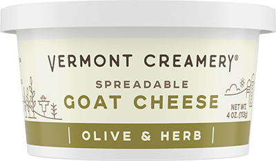 Olive And Herb Spreadable Goat Cheese Vermont Creamery